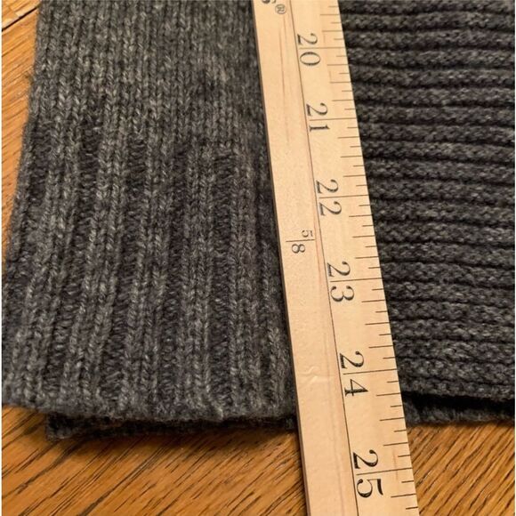 WILLI SMITH SWEATER WOMEN’S M GRAY CHUNKY MOTO WOOL BLEND SHAWL COLLAR. - Picture 12 of 12